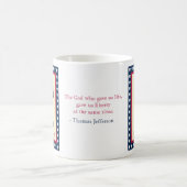 自由の鐘の自由米国のマグ コーヒーマグカップ (中央)