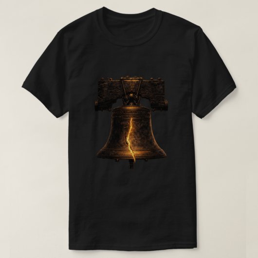 自由の鐘 アメリカ愛国主義のシンボル Tシャツ (デザイン正面)
