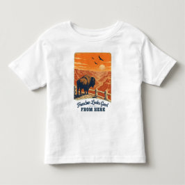 自由の風を感じるグランドキャニオンTシャツ トドラーTシャツ