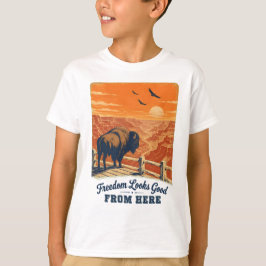 自由の風景 グランドキャニオンデザインTシャツ Tシャツ
