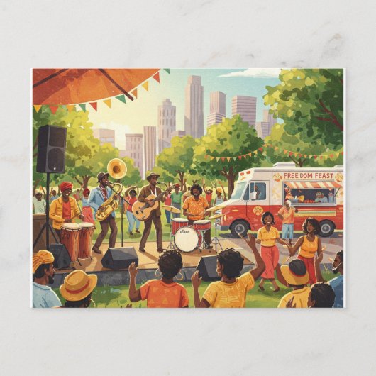 「自由の饗宴」十二月 ポストカード (正面)