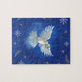 自由の鳩、地球の平和 ジグソーパズル (横)