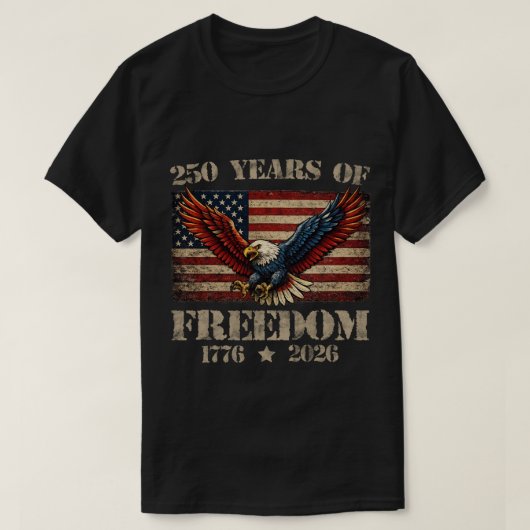 自由の鷲250周年 Tシャツ (デザイン正面)