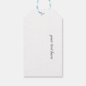 自由の黎明、カスタム ギフトタグ (裏面)