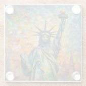 自由の黎明 ガラスコースター (裏面)