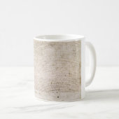 自由の1215チャーターのマグナCarta コーヒーマグカップ (正面右)