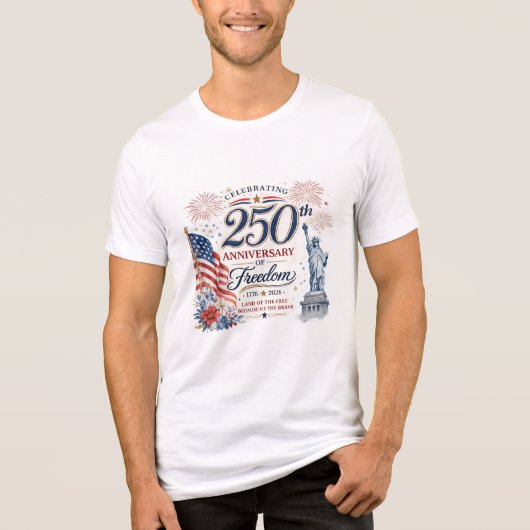 自由の250年を祝う愛国Tシャツ トライブレンドＴシャツ (正面)