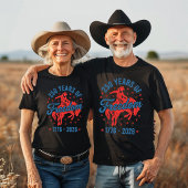 自由の250年カウボーイ Tシャツ