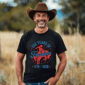 自由の250年カウボーイ Tシャツ