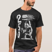 自由の250年 おもしろイーグル 7月4日 2026 Tシャツ (正面)