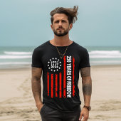 自由の250年 縦型アメリカ国旗  トライブレンドＴシャツ