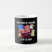 自由の250年 - 1776年から2026年 - 250歳の誕生日 コーヒーマグカップ (中央)