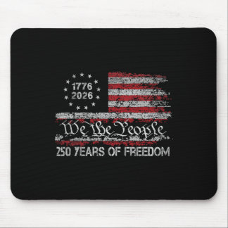 自由の250年 1776-2026 アメリカ国旗 250周年 誕生日 マウスパッド