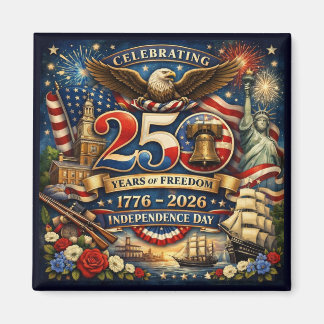 自由の250年 (1776–2026) マグネット