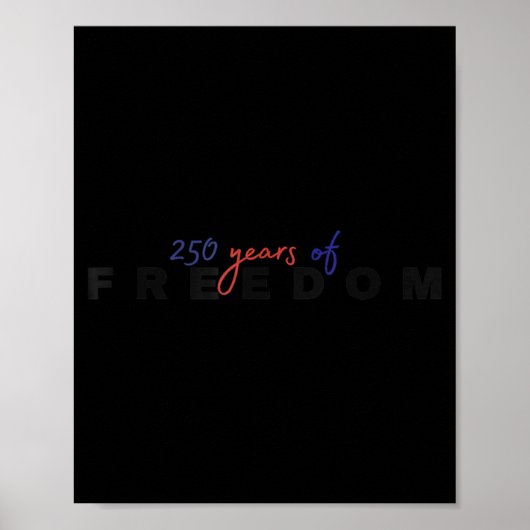 自由の250年 1776-2026 独立250周年 ポスター (正面)