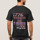 自由の250年 Tシャツ (裏面)