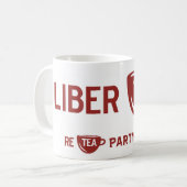 自由のLiberteaのお茶会のマグ コーヒーマグカップ (正面左)