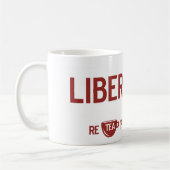 自由のLiberteaのお茶会のマグ コーヒーマグカップ (左)