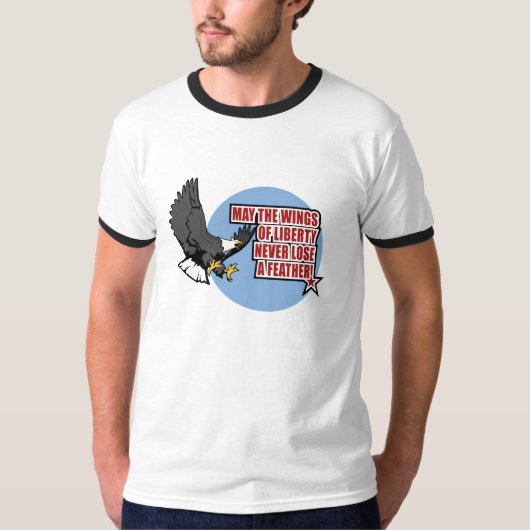 自由のTシャツの翼 Tシャツ (正面)