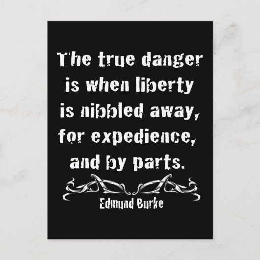 自由はかじられた遠くにです ポストカード (正面)