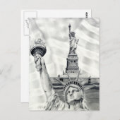 自由はがき像 ポストカード (正面/裏面)