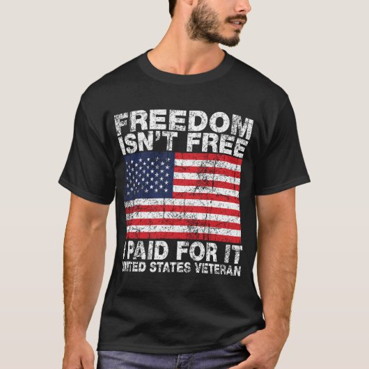 自由はそれの支払われる自由ではないI -米国の退役軍人ではないです Tシャツ (正面)