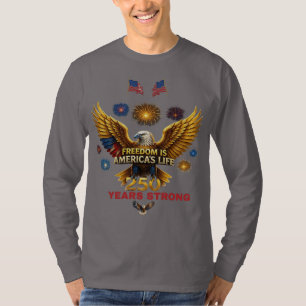 自由はアメリカの生活である Tシャツ