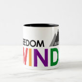 自由はツートーンマグを巻きます ツートーンマグカップ (中央)