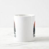 自由は乗るだけで手に入る コーヒーマグカップ (中央)