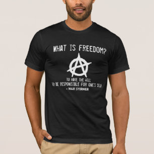 自由は何ですか。 個々のアナキズム Tシャツ