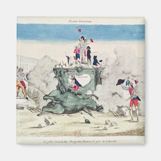 自由は像を倒す素晴らしる マグネット (正面)