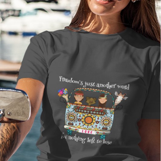 自由は単なる別の言葉だ。ユニセックス Tシャツ