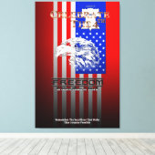 自由は単語Liberty Canvas Print以上である キャンバスプリント (インサイチュ (ウッドフロア))