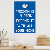 自由は危機に瀕している ポスター (キッチン)