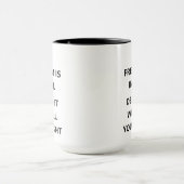 自由は危機に陥インスパイアった民主主義アンチトランプ マグカップ (中央)