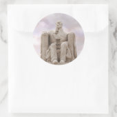 自由は崩壊するステッカー ラウンドシール (バッグ)