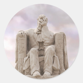 自由は崩壊するステッカー ラウンドシール