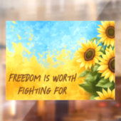 自由は戦う価値がある – ウクライナを支援 ウィンドウサイン (シート2)