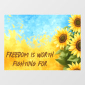 自由は戦う価値がある – ウクライナを支援 ウィンドウサイン (シート)