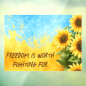 自由は戦う価値がある – ウクライナを支援 ウィンドウサイン (シート3)