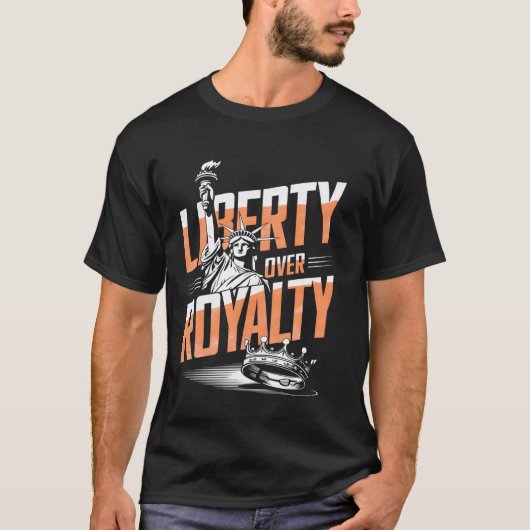 自由は王権に勝る Tシャツ (正面)