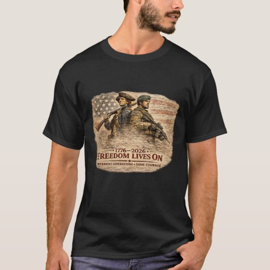 自由は生き続ける Tシャツ (正面)