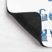 自由は神与えだ青 マウスパッド (コーナー)