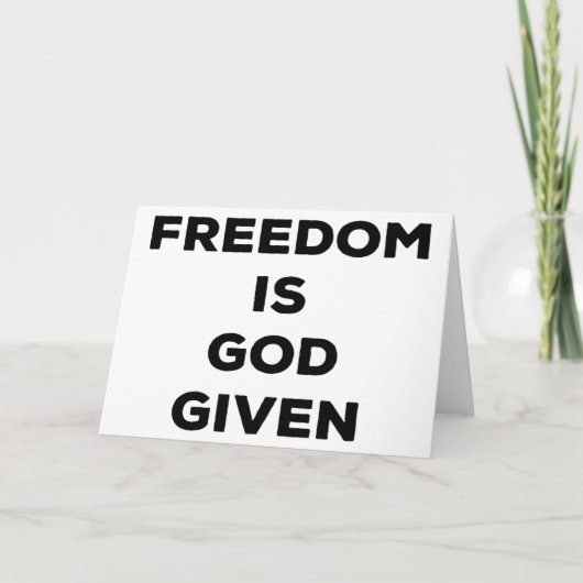 自由は神与えだ カード (正面)