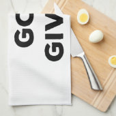 自由は神与えだ キッチンタオル (四つ折り)