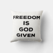 自由は神与えだ クッション (裏面)