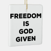 自由は神与えだ セラミックオーナメント (右)