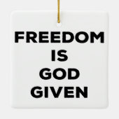 自由は神与えだ セラミックオーナメント (裏面)