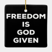 自由は神与えだ セラミックオーナメント (裏面)