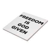 自由は神与えだ タイル (側面)